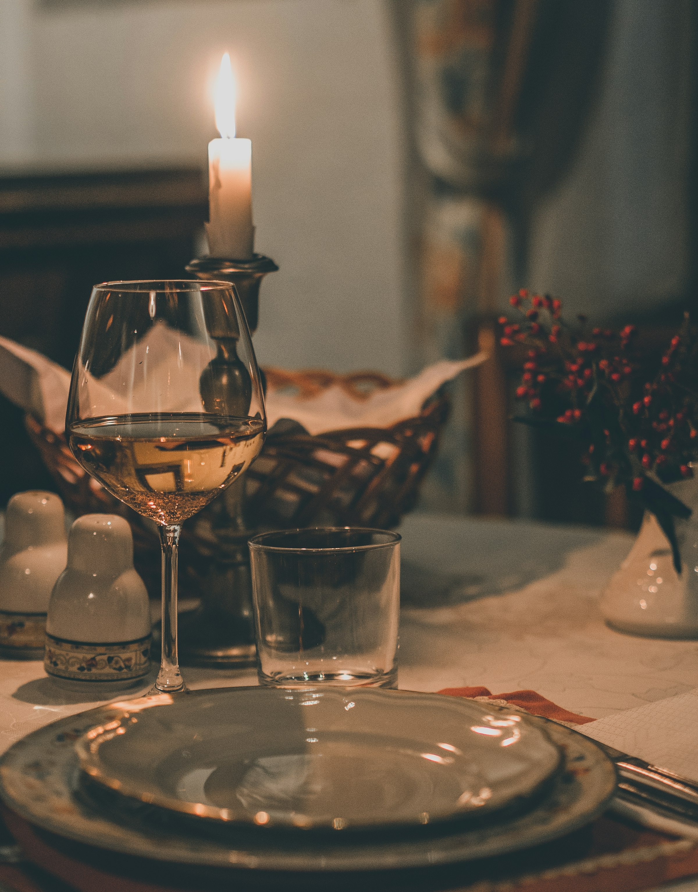 Candlelit corner, evening