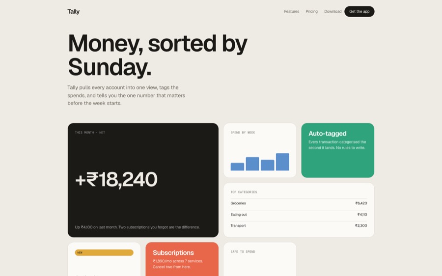 Finance app preview